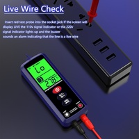Multimètre numérique intelligent Ruixiangtong avec écran LCD à sélection automatique, testeur électrique, voltmètre AC/DC, résolution 0,1 %, vérification en direct