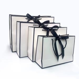 Sac de shopping en papier kraft brun sur mesure, impression intégrale avec votre propre logo pour vêtements, aliments, livres, cadeaux et chaussures - Product Image 5