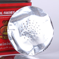 Vente en gros narguilé arabe Papier d'aluminium classique Boîte rouge Boîte bleue Papier d'aluminium avec trous Accessoires pour fumer Shisha Feuille d'étain à poinçonner
