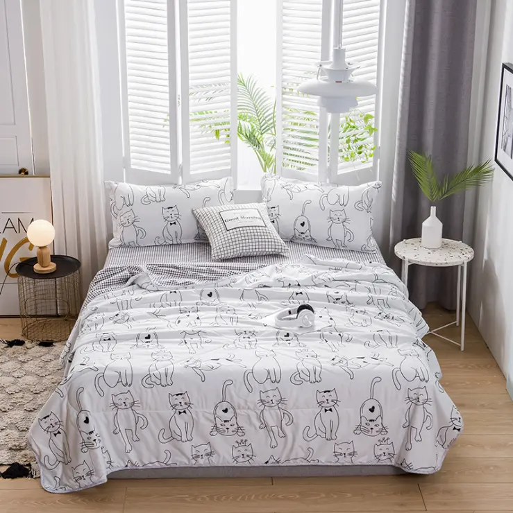 Manufacturer durable no decolorization comforter coverlet bedding sets quilt for sale