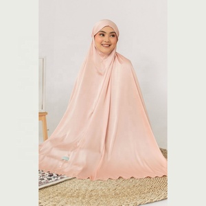 In magazzino all'ingrosso musulmano Design classico Khimar cappello preghiera vestiti donna Burqa <span class=keywords><strong>Dubai</strong></span> lungo Khimar Hijab - Product Image 2
