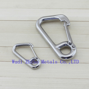 Bán buôn dày đơn giản mùa xuân Snap móc 304 dây thép không gỉ Dây mùa xuân nhanh chóng liên kết móc với dây giày đồng bằng - Product Image 6