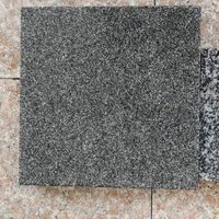Grande dalle de granit poli G654 pour monument extérieur moderne avec design graphique, écologique et durable