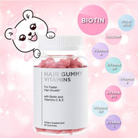 Gummies à la biotine, au collagène et à la kératine, marque privée/OEM ODM, 60 unités, pour la peau, les cheveux et les ongles, complément alimentaire naturel
