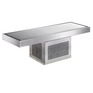 Bar à salade glacée commercial à refroidissement statique avec plateau de service froid intégré - Product Image 1