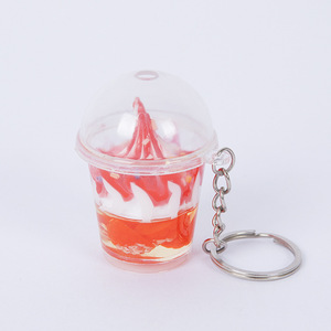 Miniature Cream Ice Cream Cup Claw Machine Props, Mini Sundae Cup Keychain Pendant, <b>Dropshipping</b> Available - Product Image 5