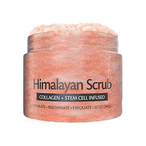 Himalayan Pink Salt <b>Body</b> <b>Scrub</b> Vegan Facial Mud Coffee Vitamin C Aloe Vera Sugar Pearl Herbal Peach Exfoliator Normal Skin for - Product Image 1