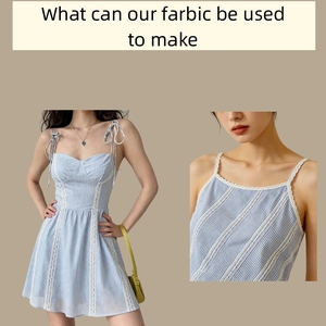 Tissu en maille jacquard rayé teint en fil 100 % coton Leno, frais et respirant, idéal pour la confection de chemises et de blouses d'été - Product Image 6