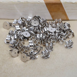 Agujas para Orejas Redondas de Plata S925 de 6 mm de Grosor con Tamaño Grande y Peso Pesado 4914, Accesorios de Joyería - Product Image 1