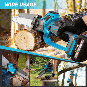 <span class=keywords><strong>Scie</strong></span> à chaîne électrique sans fil DTWA2-0062 21V pour la coupe du bois, <span class=keywords><strong>mini</strong></span>-<span class=keywords><strong>scie</strong></span> électrique portable avec moteur électrique (Motosierra Electrica) - Product Image 5