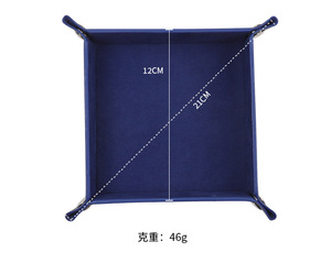 PU da Cá<span class=keywords><strong>n</strong></span> gấp hình lục giác chủ hai mặt dày xúc xắc Mat trò chơi lưu trữ khay - Product Image 6