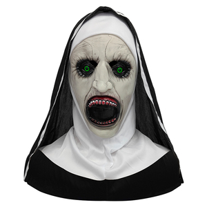 Máscara de Monja Terrorífica, Estilo Película de Terror, Máscara de Látex, Disfraz de Halloween, Accesorio para Fiesta de Disfraces - Product Image 2
