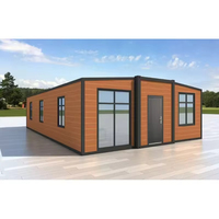 Meilleure vente 40ft 2 Chambres à coucher Conteneur extensible Villa préfabriquée Conteneur pliable extensible Restaurant de Chine