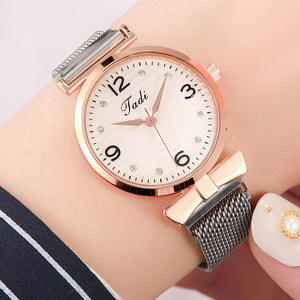 นาฬิกาควอทซ์แฟชั่นธุรกิจสำหรับผู้หญิง ดีไซน์หรูหรา สายแม่เหล็กแบบตาข่าย ดีไซน์สีโรสโกลด์ ตัวเรือนสแตนเลส รุ่น <span class=keywords><strong>M1128</strong></span> - Product Image 3