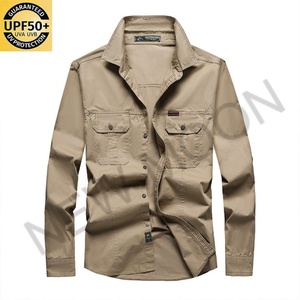 Camisa de Algodón de Alta Calidad Personalizada para Hombre, Manga Larga, Color Sólido, con Bolsillo, Corte Ajustado, Estilo Casual - Product Image 2