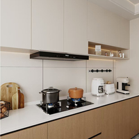 Meuble de rangement de cuisine en bois au design moderne avec panneau de porte en acrylique, crédence, glissière de tiroir, robinet d'évier et charnière - Meubles de Chine à vendre