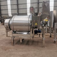 Mélangeur à tambour commercial pour usine alimentaire, mélange de grains de café, d'épices et de fruits lyophilisés, acier inoxydable 304