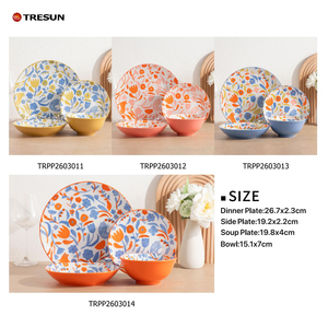 TRESUN Luxury Wedding Wholesale Factory Direct Wholesale Cheap Price Padprinting Ceramic Bowls Dishes & Plates Tableware <b>Sets</b> - Product Image 6