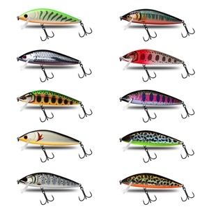 新款70毫米10g仿生摇摆器钓鱼诱饵29色硬ABS下沉小鱼摇摆器，带鳟鱼鱼钩，用于河钓 - Product Image 1