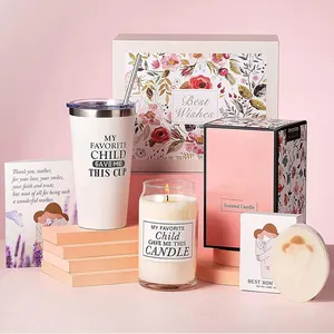 Grosir Spa personalisasi tubuh santai Lavender hadiah keranjang untuk hari ibu dari anak putri ide hadiah ulang tahun untuk ibu