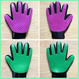 Pet Grooming Gloves For <b>Dog</b> Hair Removal <b>Massage</b> Bathing Anti Slip With Soft Silicone Tips - Product Image 3