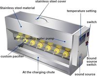 Fonction de température constante double face en acier inoxydable automatique 10/14 mamelons pour l'allaitement des porcs Machine à traire les mammites
