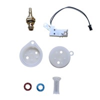 Kit de réparation pour chauffe-eau à gaz avec boîtier blanc, micro-interrupteur, régulateur de débit standard et filtre à valve en polyamide