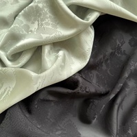 Tissu satiné en polyester jacquard extensible doux à motifs floraux de qualité supérieure pour femmes et filles Abaya Hijab Niqab Châle Burqa Montagne # 137