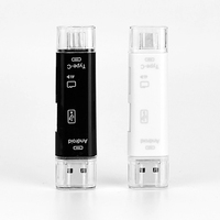 Lector de tarjetas OTG 5 EN 1 Micro USB Tipo C Lector de tarjetas de memoria para computadora Smartphone