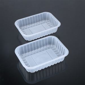 Barquette jetable transparente en PP <span class=keywords><strong>de</strong></span> qualité alimentaire, moulée en pulpe, 18*13*4mm, pour aliments pour bébés, scellable, <span class=keywords><strong>commande</strong></span> personnalisée acceptée - Product Image 2