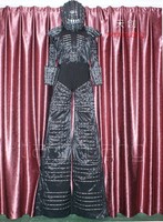 OEM diskon besar-besaran kostum Robot LED Hitam 1 buah untuk dewasa Cosplay Halloween bercahaya untuk Transformers untuk pria kinerja Tiongkok