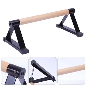 Soportes de inmersión con mango de madera, soporte de realce triangular, soporte de mano de madera de haya, barras paralelas para <span class=keywords><strong>calistenia</strong></span>, soporte de entrenamiento físico - Product Image 6