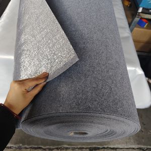 Moquette non tissée en polyester aiguilletée, enduite de film, pour sols d'exposition, événements, mariage rouge, mur à mur - Product Image 4