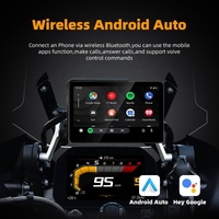 Écran HD 6,2 pouces 1024*600 pour moto, CarPlay sans fil, Android Auto pour BMW Moto, GPS, étanche IP67, microphone intégré