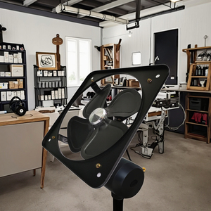 Quạt hút gió nhà bếp Thương mại Quạt thông gió mái kim loại tròn thông gió nguồn điện điều khiển cơ khí để sử dụng ngoài trời - Product Image 6