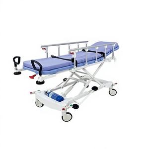 Luxury Multifunctional Hospital Manual ECG Monitoring Aluminum Alloy Emergency Stretcher <strong>Trolley</strong> Bed for <strong>Patients</strong> - Product Image 1