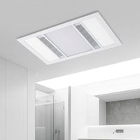 Chauffage rapide 3 en 1, ventilateur d'extraction à LED à double tube halogène monté au plafond, 220V à 240V, chauffage de salle de bain, hôtel