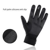 Écran tactile avec gants chauds antidérapants imperméables coupe-vent en peluche pour gants de cyclisme en plein air