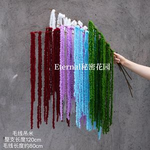 Fleur artificielle Secret Garden avec pompon, décoration de mariage, accessoires de photographie extérieure faits à la main en plastique, décoration intérieure - Product Image 2