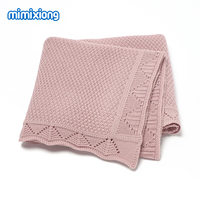 Mantas Tejidas Personalizadas Mimixiong para Bebés Recién Nacidos, Mantas Envolventes para Bebés, Venta al Por Mayor