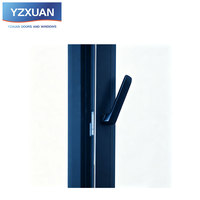Fenêtre verticale à rupture de pont thermique en aluminium de haute qualité, double vitrage trempé, isolation thermique, coupe-vent, pour appartement et chambre