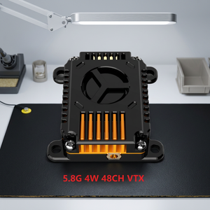 5.8G 4W 48CH VTX Video Transmitter For FPV <b>Drones</b> Plastic Body With Heat Sink Design - Product Image 1