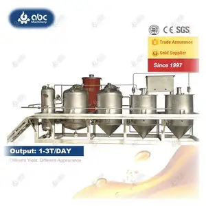 Small Mini Crude Coconut Sunflower Palm Oil Refinery Machine For Refining/Processing,Mustard,Sesame,Groundnut,Soybean Edible Oil