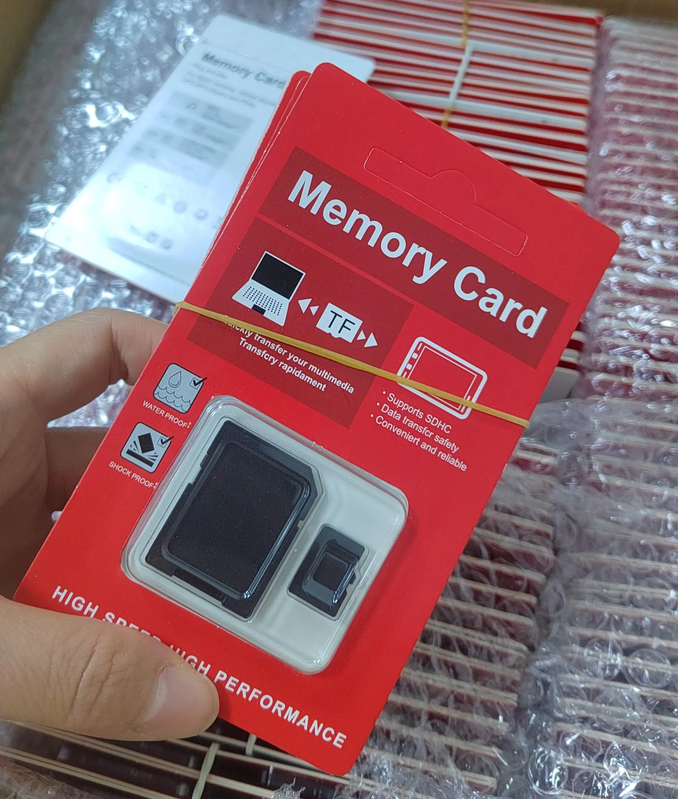 بطاقة ذاكرة TF C10 Sd بسعة 32 جيجابايت الفئة 10 U1 U2 U3 سرعة عالية للهاتف / الكاميرا / مسجل مايكرو 64G 2GB 4GB 128GB 256GB أسود OEM