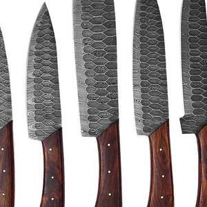 Ensemble de couteaux en acier Damas artisanal pour la cuisine, couteau de chef de haute qualité, ensemble de couteaux de chef en acier Damas - Product Image 5