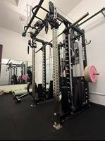 Rack de musculation multifonctionnel 3-en-1 de qualité supérieure, robuste et réglable, avec machine Smith