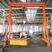 Mini-grue portative à portique 500 kg-5 tonnes, grue de levage mobile sur roues
