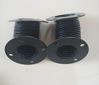 Couvercle de protection de bouclier de protection télescopique circulaire de cylindre anti-poussière de résistance à hautes températures