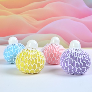 Upgraded Decompression Release Three-color Rubber Grape <b>Ball</b> <b>Squeeze</b> Toy Stress Relief Hand-<b>squeezed</b> Youth - Product Image 3