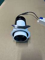 Plafonnier encastré orientable 8W 10W, projecteur extensible à angle réglable, downlights COB d'intérieur, blanc chaud, métal, 220V